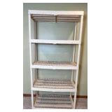 Set of 4 Plastic Shelving Units