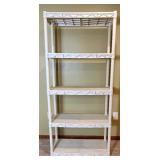 Set of 4 Plastic Shelving Units