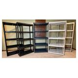 Set of 5 Plastic Shelving Units Lot 2