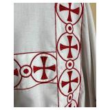 White Delmatic Vestment worn by Deacons