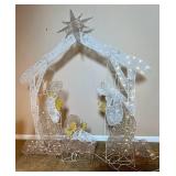 Lighted Nativity Set with Manager, Jesus, Mary, Joseph and Wise Man