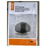 Bear Themed Firepit 36" Round with Cover, Screen and Wood