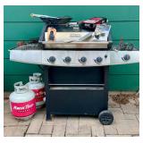 Savor Pro Gas Grill with 2 Propane Tanks and Grilling Accessories