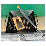 Savor Pro Gas Grill with 2 Propane Tanks and Grilling Accessories