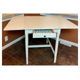 Ikea Ingatorp White Drop Leaf Table with 4 Matching Ingolf Chairs