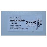 Ikea Ingatorp White Drop Leaf Table with 4 Matching Ingolf Chairs