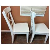 Ikea Ingatorp White Drop Leaf Table with 4 Matching Ingolf Chairs