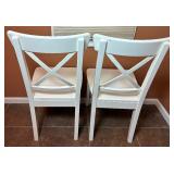 Ikea Ingatorp White Drop Leaf Table with 4 Matching Ingolf Chairs