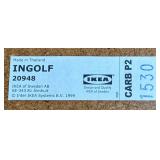 Ikea Ingatorp White Drop Leaf Table with 4 Matching Ingolf Chairs