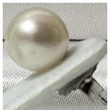 Pearl Necklace and Earring Set - 18", Magnetic Clasp