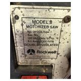 Rockwell Model 8 Motorized Saw on Craftsman Stand