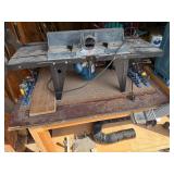 JET 12-Inch Planer and Router Table Setup with Accessories