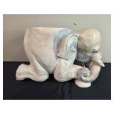 Hand-Carved Wooden Elephant Figurine