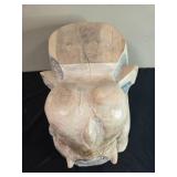 Hand-Carved Wooden Elephant Figurine