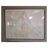 Framed Nautical Chart of Duluth-Superior Harbor