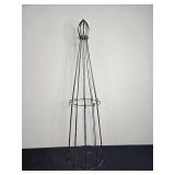 Metal Garden Plant Support Trellis with Decorative Finial