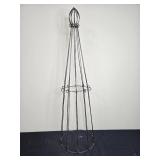 Metal Garden Plant Support Trellis with Decorative Finial