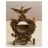 Antique Brass Inkwell Stand with Eagle Motif