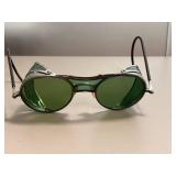Antique Green Lens Welding Safety Goggles