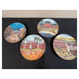 Set of 4 Ridgewood Fine China Plates from The Colonial Heritage Series