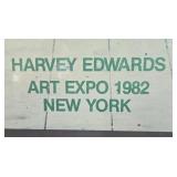 Harvey Edwards Art Expo 1982 New York Poster with Custom Frame
