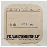 Harvey Edwards Art Expo 1982 New York Poster with Custom Frame