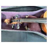 Antique German Violin with Bow and Case