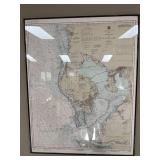 Framed Nautical Chart of Tampa Bay and St. Joseph Sound