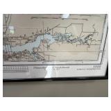 Framed Nautical Chart of Tampa Bay and St. Joseph Sound