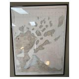 Framed Nautical Chart: Apostle Islands, Lake Superior