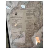 Framed Nautical Chart: Apostle Islands, Lake Superior