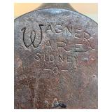 Vintage Carved Wooden Chest and Iron Teapot Set