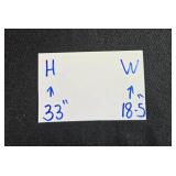 Pair of Southwestern Desert Landscape Stained Glass Panels