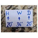 Large Wicker Trunk with Glass Top