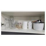 Assorted Glass and Ceramic Mug Collection