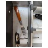 Varied Kitchen Utensil Set with Orange Handles