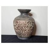 Set of 2 Decorative Clay and Ceramic Vases