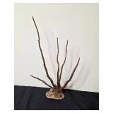 Collection of Home Textiles and Decorative Driftwood