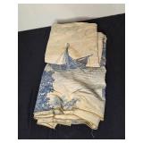 Collection of Home Textiles and Decorative Driftwood