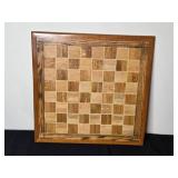 Vintage Chess Board and Western Red Cedar Silhouette Art