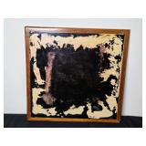 Vintage Chess Board and Western Red Cedar Silhouette Art