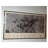 Framed Aerial Photomosaic of Lake Minnetonka 1963
