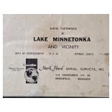 Framed Aerial Photomosaic of Lake Minnetonka 1963