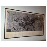 Framed Aerial Photomosaic of Lake Minnetonka 1963