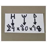 Modern Beige Console Table with 29" Height