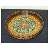 Collection of Vintage Textiles and Decorative Tray