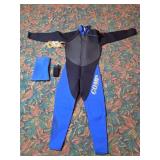 Large COMP Titanium Full-Length Wetsuit with Accessories