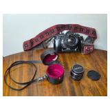 Vintage Honeywell Pentax Spotmatic Camera with Takumar Lens and Case