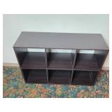 Six-Shelf Black Storage Cube Organizer