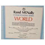 Vintage Framed Rand McNally Cosmopolitan Series World Map